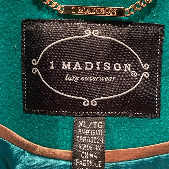 1 Madison Wood Blend Green Jacket - Picture 5 of 11